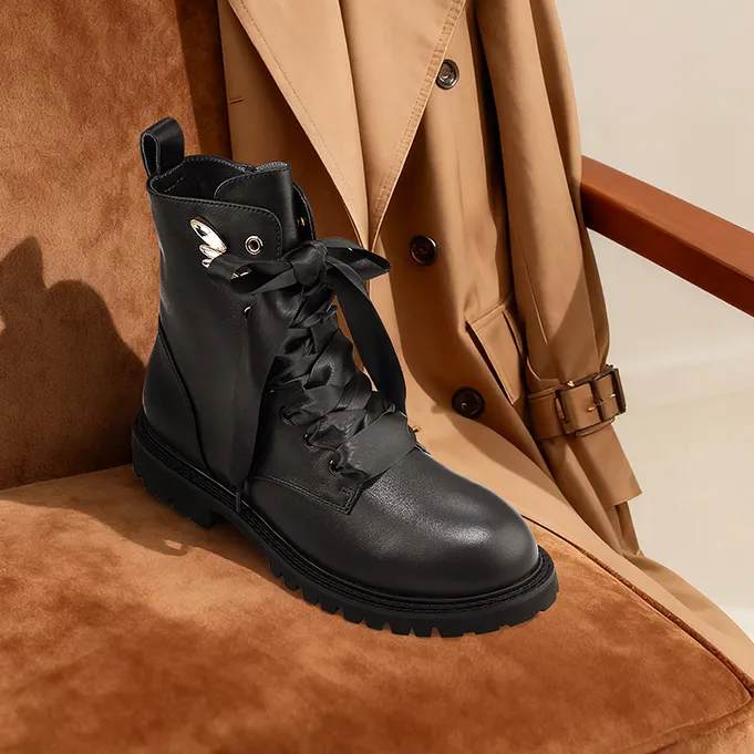 MG-Magic Garden “天使之翼” 马丁靴富家千金英伦优雅风MG254Q051