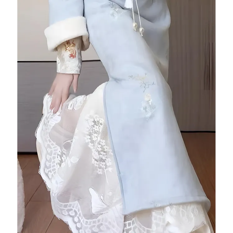 蕾丝半身裙镂空网纱裙白色夏季仙女裙旗袍内搭衬裙高腰气质打底裙
