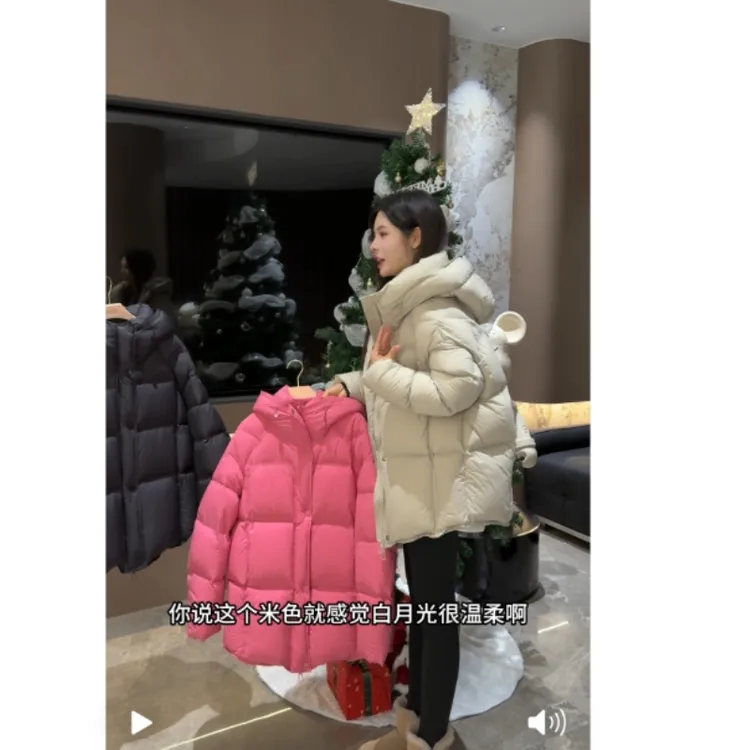 宿慕SUMU 女款连帽羽绒服12-16冬款2024新款时尚百搭羽绒服F6300O