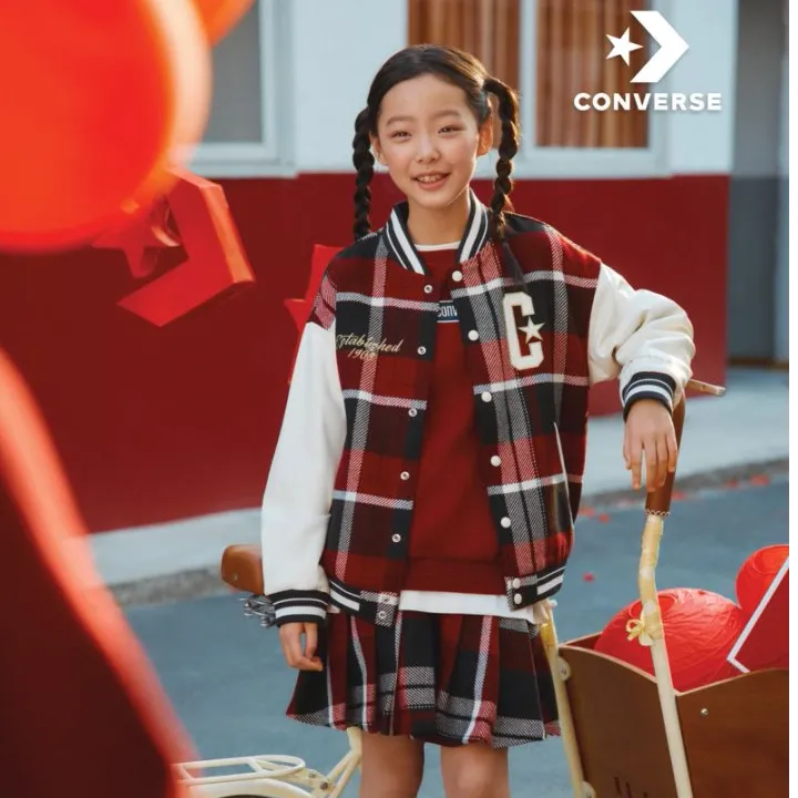 Converse匡威儿童装新年款装休闲舒适百搭棒球外套夹克 CV2512540