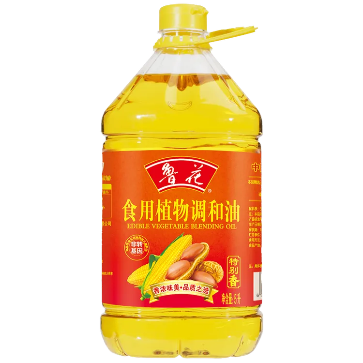 鲁花食用植物调和油5L物理压榨炒菜烹饪健康家用好原料桶装调和油