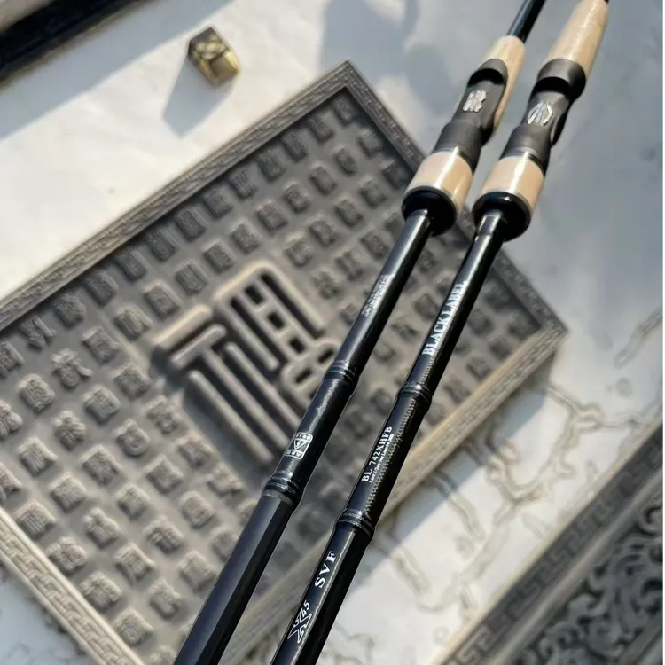 纯碳国产黑标软木版路亚竿富士导环泛用远投鲈鱼鳜鱼翘嘴抗造耐用