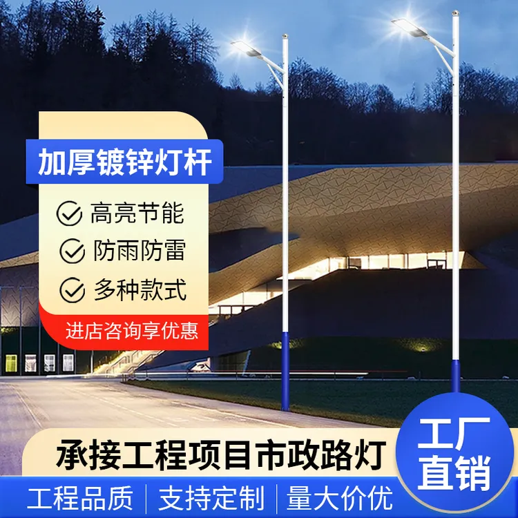 超亮带杆市电路灯户外灯公园广场室外照明6米整套路灯厂家批发