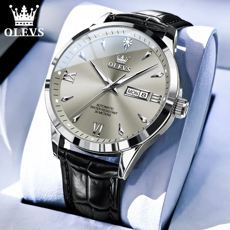 欧利时新款高档手表男士全自动机械表正品夜光防水运动商务风腕表