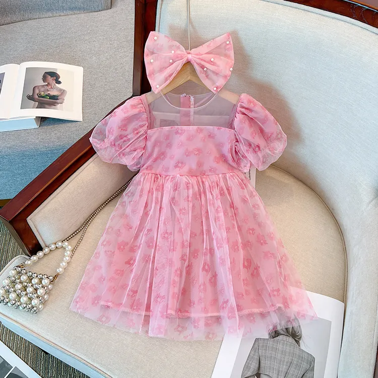 【粉丝福利】6Y28女童生日礼服裙小女孩纱纱公主裙儿童洋气连衣裙