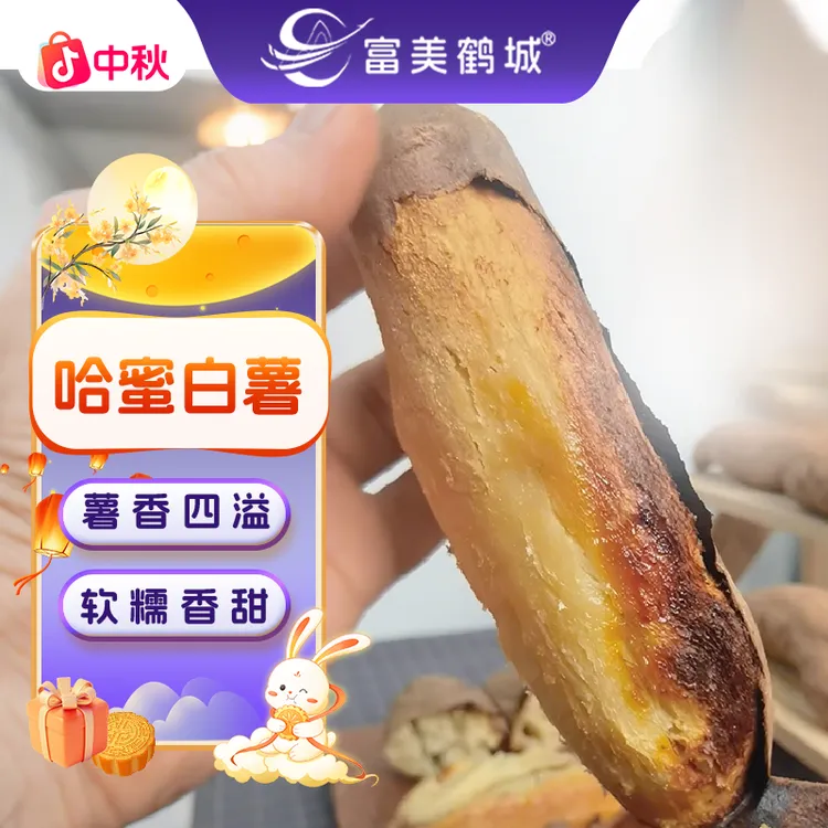 【富美鹤城】哈密白薯新鲜红薯番薯粗粮健康甜糯香甜地瓜