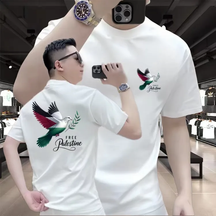 2025男士新款轻奢痞帅气质潮流百搭T恤时尚修身帅气高级感短袖