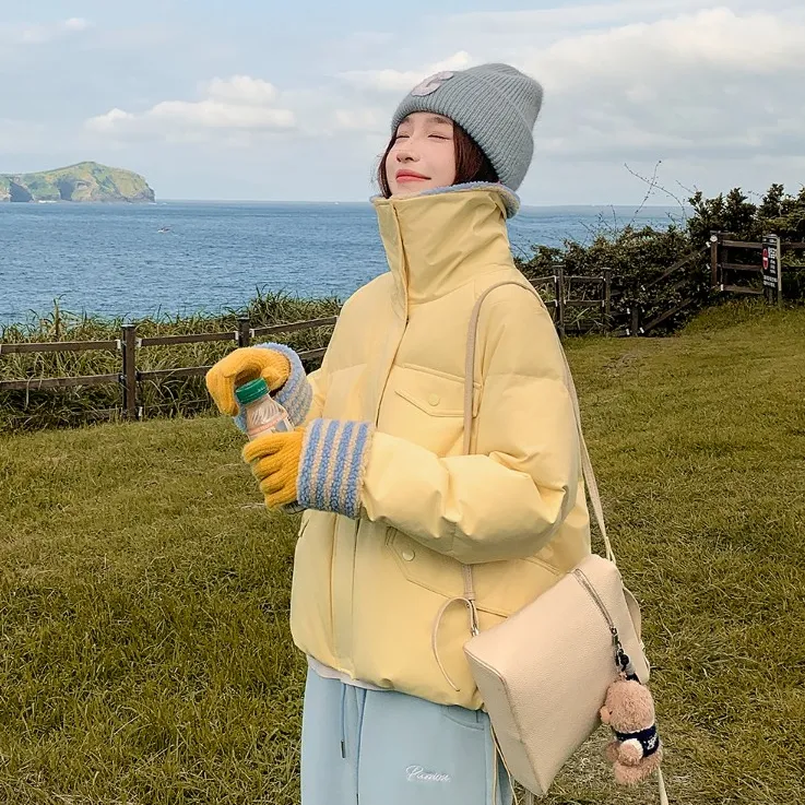 【好品质】2025冬季新款棉衣女短款韩版时尚百搭棉服小个子宽松棉袄