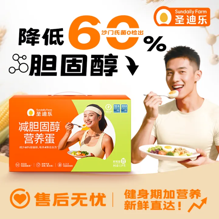 【短视频】圣迪乐减胆固醇营养蛋  新鲜发货