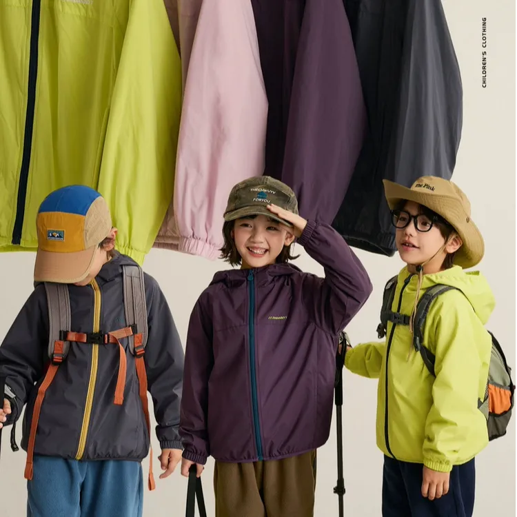 软壳多巴胺外套防皱保暖加绒秋冬新款休闲亲子装儿童防风冲锋衣