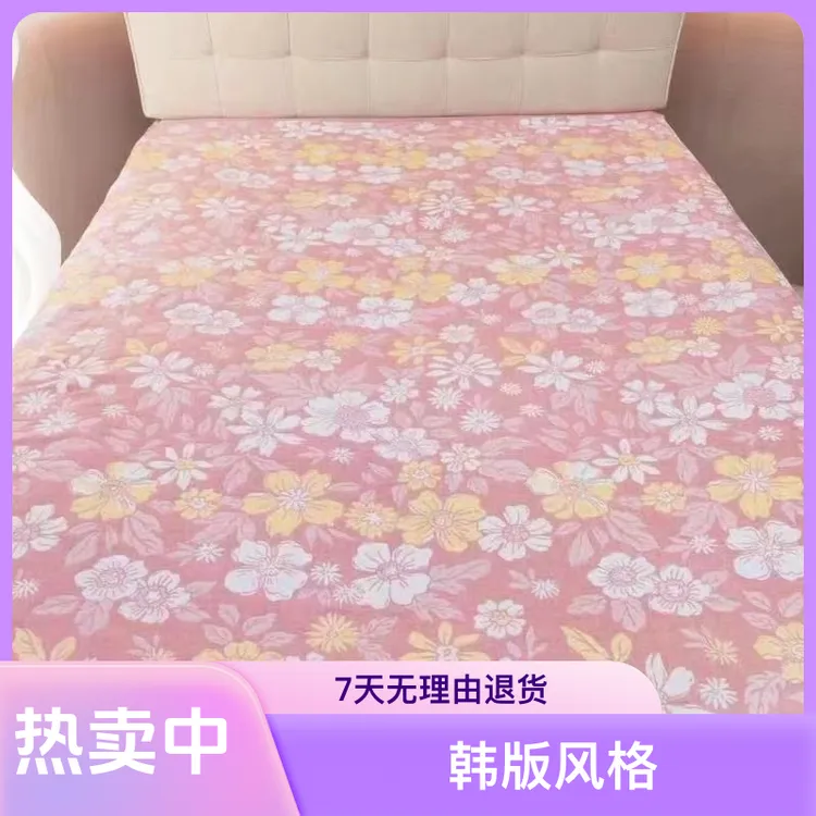 花开富贵【床盖】150*200单人纱布床盖精梳亲肤透气布盖毯四季床盖