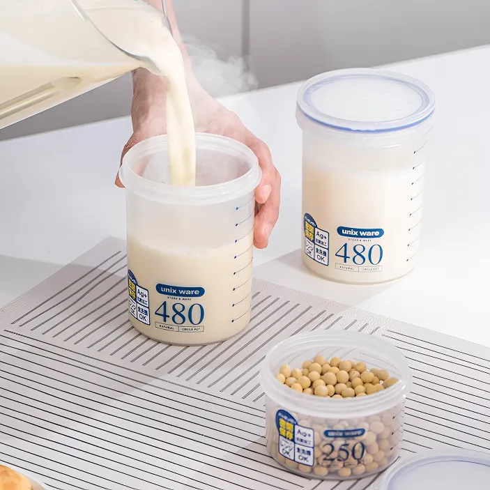 日式抗菌密封带粥杯粥桶早餐杯牛奶杯可微波加热饭盒保鲜盒