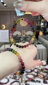【闪购商品】碧玺单圈手串6mm+未镶嵌多样性发货一条dan