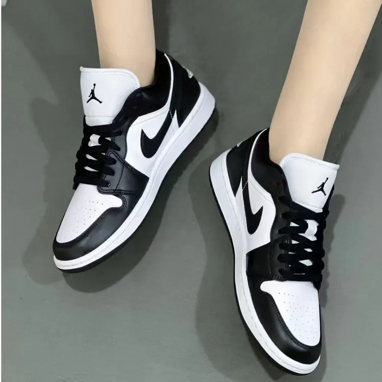 耐克AIR JORDAN 1 LOW黑白熊猫男女款AJ1运动鞋板鞋潮流官方正品