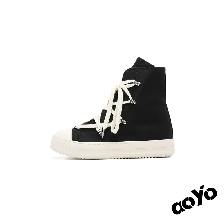 aoyo25FW*RO五芒星 厚底增高板鞋Cleanfit高帮百搭休闲潮鞋