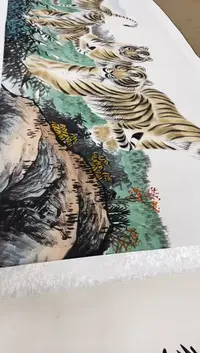 【闪购商品】绘画62长卷    周卡   百虎图
