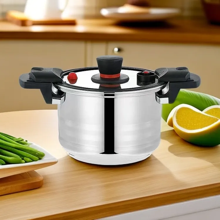 24CM微压锅加厚不锈钢家用厨房煲汤锅压力锅炖肉锅明火电磁炉通用