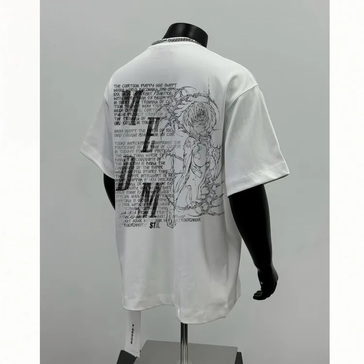 STA.MEDM联名重磅美式复古280G重磅涂鸦创意短袖T恤高级感男女款