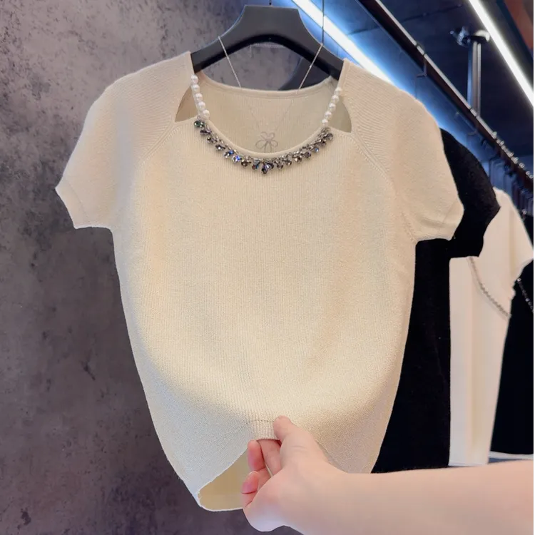 【定制大码女装80-200斤】温柔甜美重工气质显瘦夏季上衣款2108