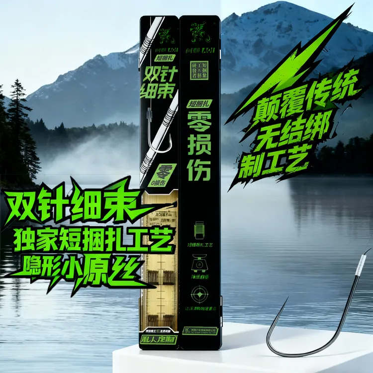 独家短捆扎工艺小无结子线 隐形短细 