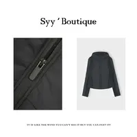 lu+夹棉/外套/Boutique/高定/百搭/极简/秋冬/轻便款连帽夹棉外套