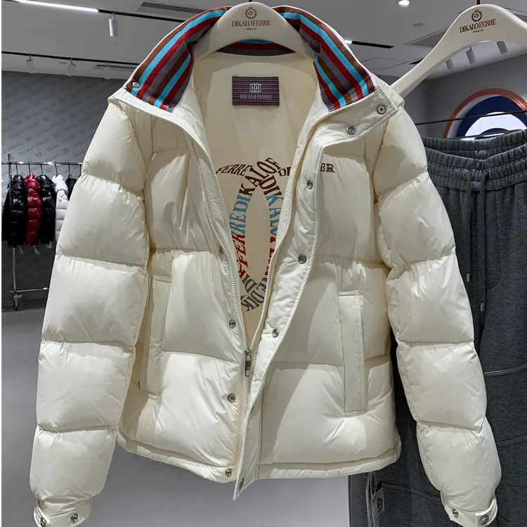 DIKALO FERRE/迪卡里奥 费雷D55YR827新款男士冬季立领织带羽绒服