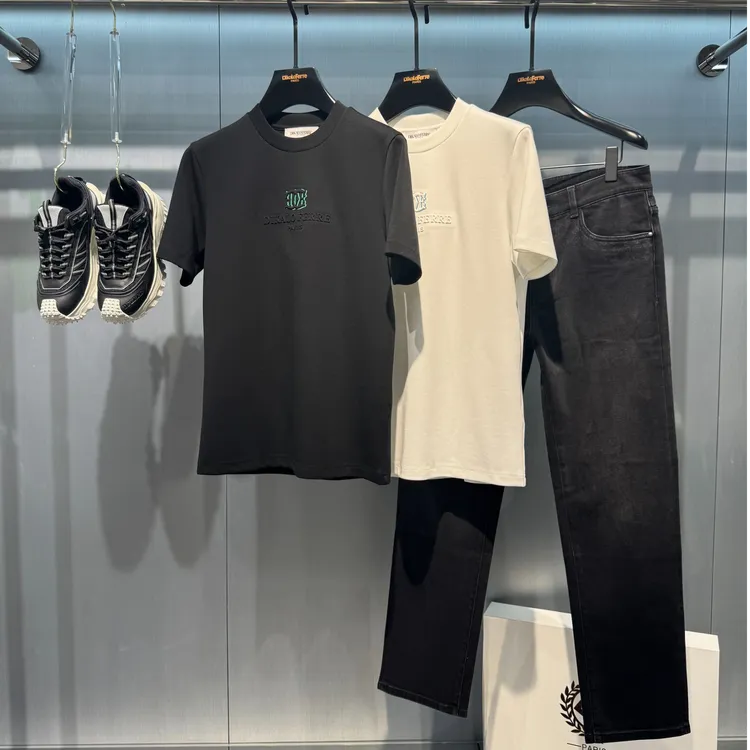 DIKALO FERRE/迪卡里奥 费雷D53DT052男士新款百搭云绒棉小标短袖