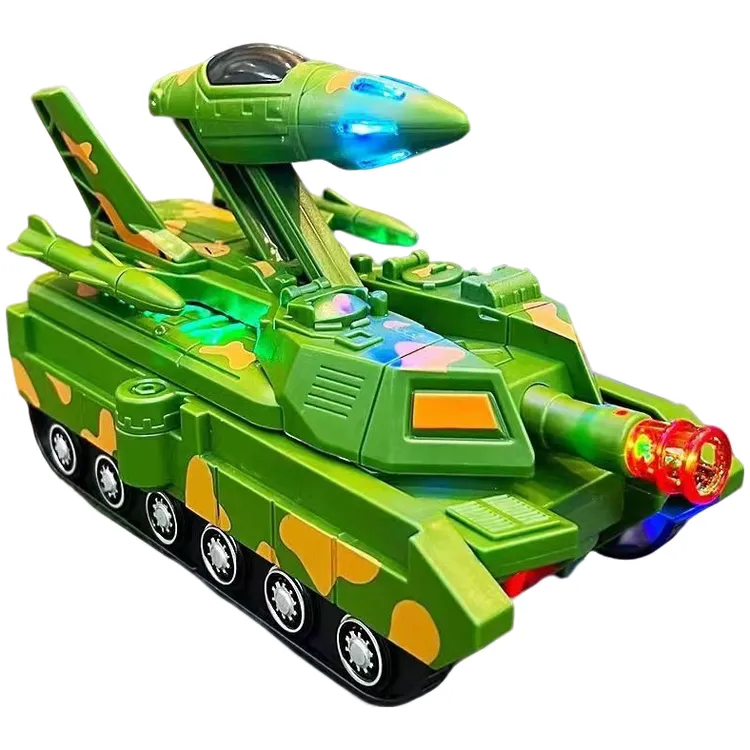 电动变形飞机坦克车小汽车金刚机器人万向男孩益智儿童玩具3到6岁
