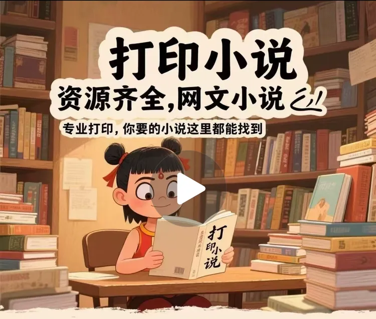 网上打印网络热门小说全文无删减激光黑白双面装订包邮A4/A5/B5