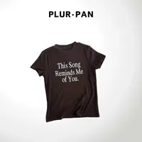 PLUR·PAN潮流简约字母短袖T恤