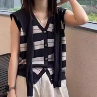 0821-01  女款气质时尚气质夏季针织衫  QD 25759-1