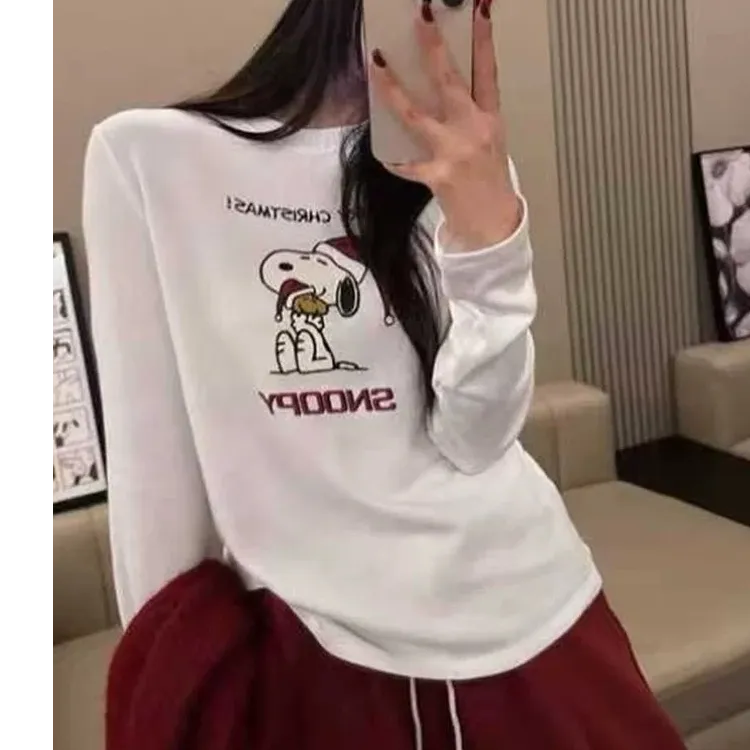 爆款打底衫t恤女款新款精致洋气高贵女内搭可入冬漂亮衣服