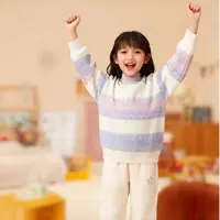 【小飞象】PEPPA女童圆领拼接毛衣（250304）