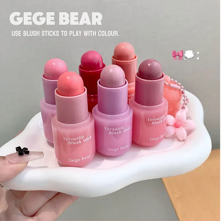 Gege Bear玩色多用腮红棒韩系嫩妹感哑光收缩膨胀色显气色裸妆