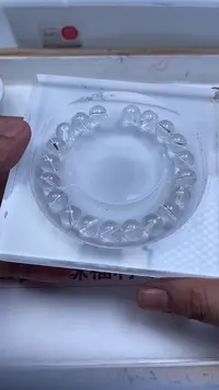 未镶嵌珠宝半成品水晶B1028 白水晶10mm20颗15元