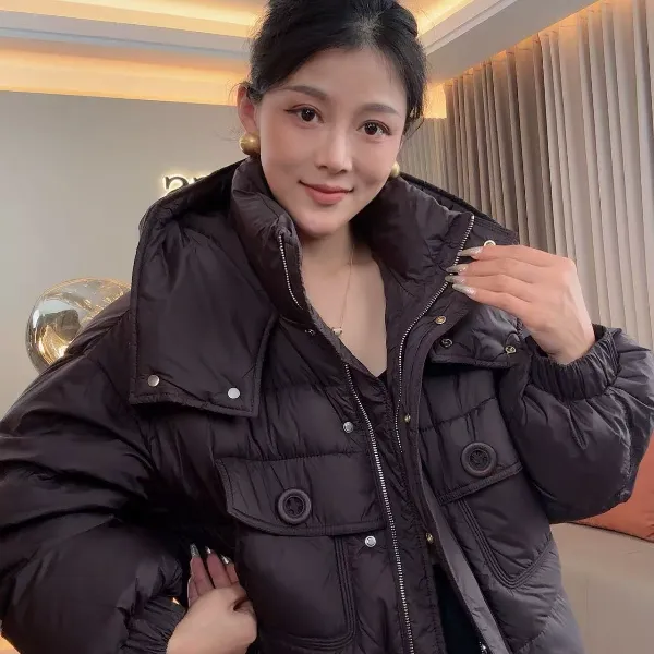 【耿老板6136#P】韩版精致短款设计师款高级感安心绒羽绒服