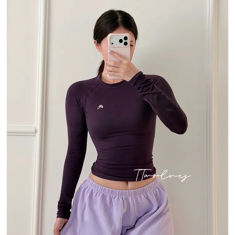 TTWOLVES无缝针织GOTO SEAMLESS修身版型女士健身运动长款长袖E20