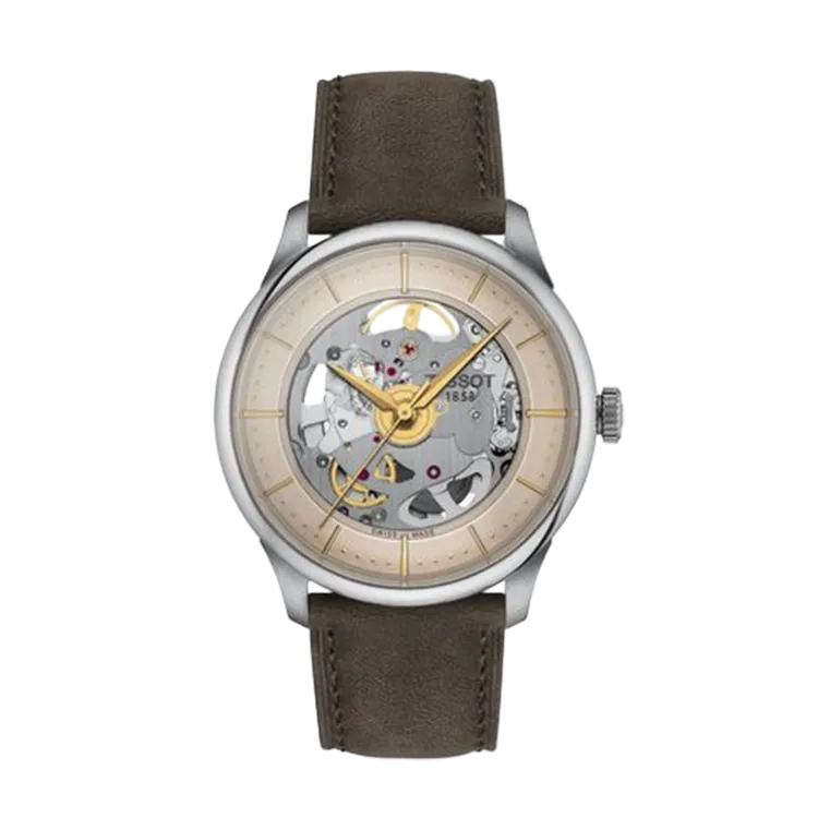 95新 Tissot/天梭 杜鲁尔T139.836.16.261.00男士机械表 表径39mm