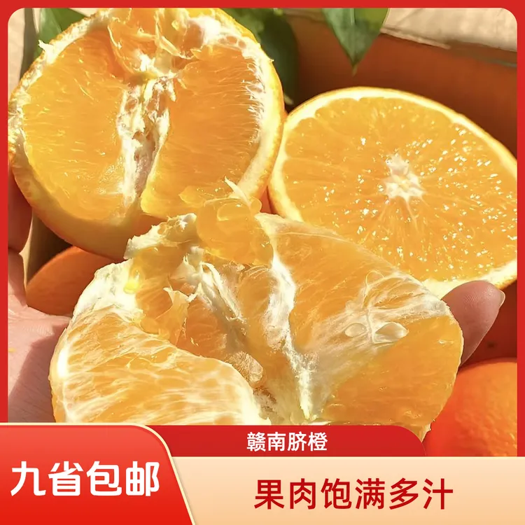 江西赣南脐橙新鲜应季细腻香甜多汁酸甜可口现摘现发水果