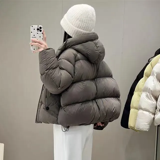 【云Yun裳 粉丝专属】真羽绒服女2025年新短款加厚时尚宽松面包外套