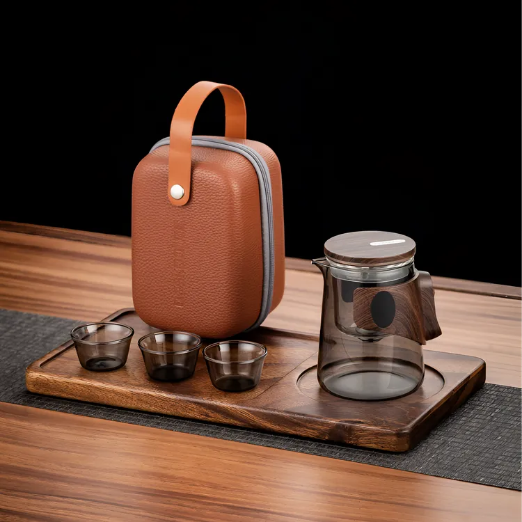 便携式旅行茶具套装磁吸式飘逸杯泡茶壶茶水分离一键过滤家用茶器