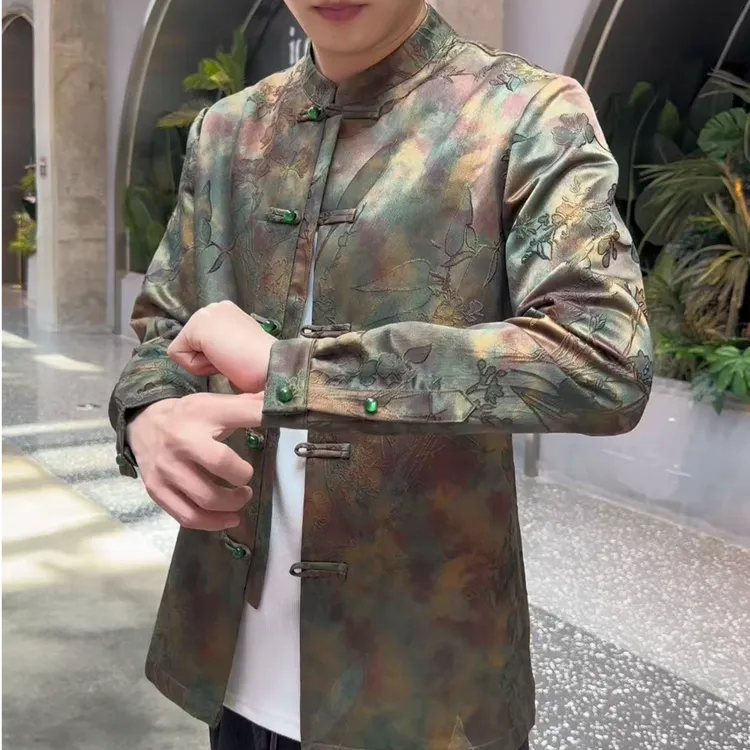  263058 172男士新款时尚潮流休闲唐装外套