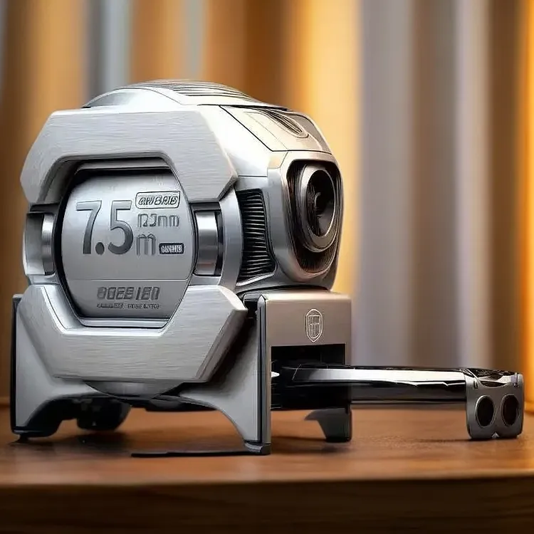 高科技荧光尺带进口卷尺2米3米5米激光75米10米厚实耐用抗磨盒尺