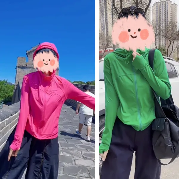 冰感因子冰爽外穿防晒衣女2025春夏新款显瘦高弹瑜伽跑步速干外套