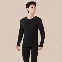 【金狐绒贴片】10A抗菌磨绒加厚圆领男款科技保暖套装