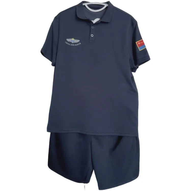 翻领套装男女同款体能透气吸汗速干运动休闲套装