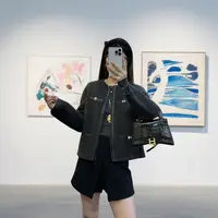【格一专场专属】短款小香风女毛呢外套拼接上衣百搭设计师23121