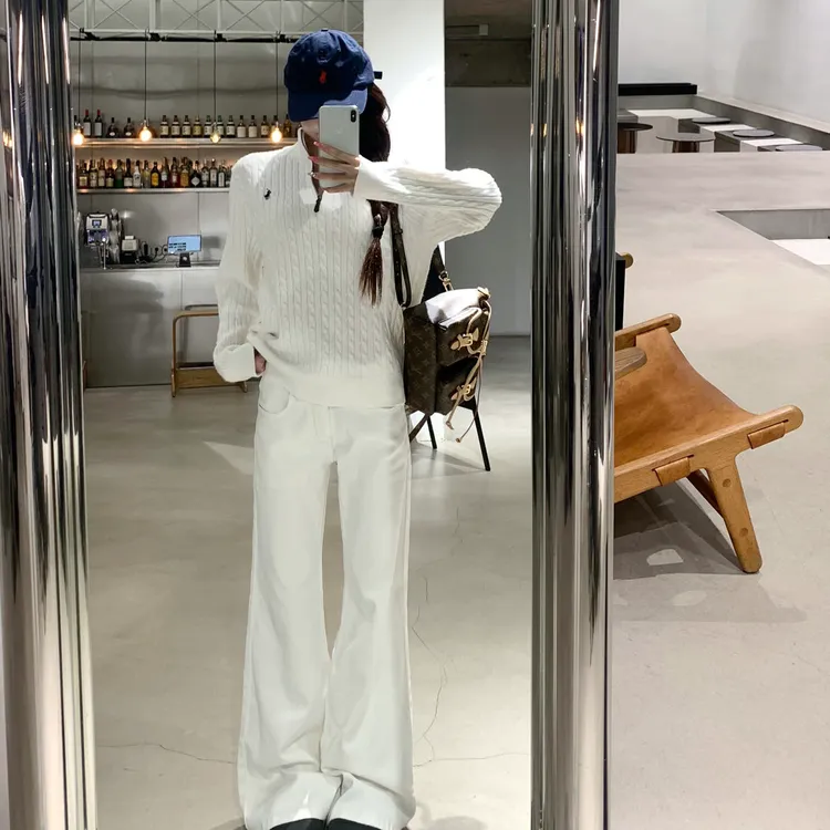 设计感小众半高领拉链套头毛衣女装秋季时髦气质休闲针织衫上衣潮