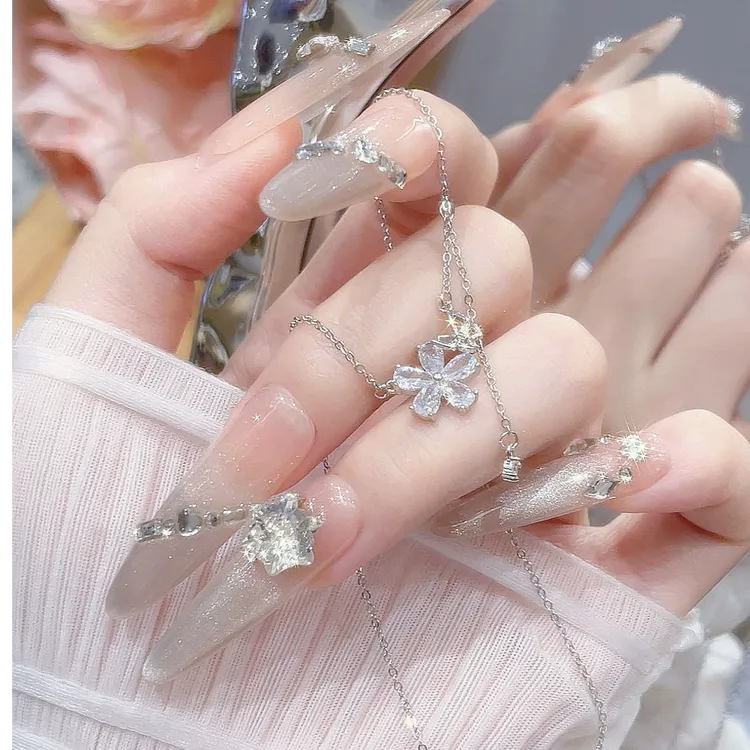 URNSSORE/昂色 链子925银 蝶恋花项链女轻奢百搭锁骨链礼物送女友
