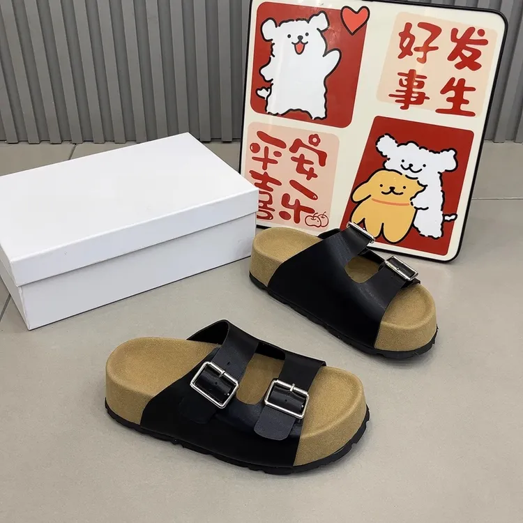 欧货2025夏季爆款时尚厚底勃肯拖鞋女外穿皮带扣休闲休闲凉拖鞋潮